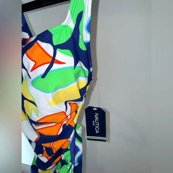 NWT Nautica Women's Standard One Piece Crossback Tummy Control Quick Dry Small - Picture 5 of 11